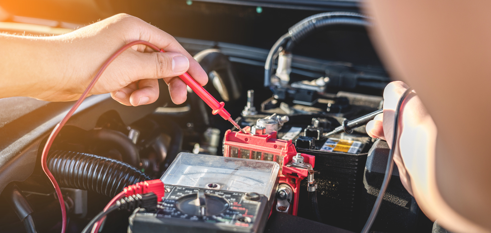 Mechanic Repairman Checking Engine Automotive